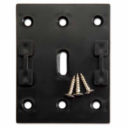 Plastic Fixing Bracket with Screws Black